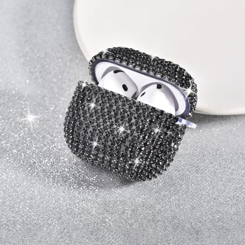 VISOOM Airpods 5 4 Cases iPods 4/5 Cover for Women,Unique Jewelry Design - color: J-Black, size: Airpods 4/5(2024/2026)