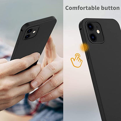 LRK Ultra Thin Black Case Compatible with iPhone 12 Mini: Slim, Soft, and Flexible (NOT Hard) [Matte Finish] Protective Black Phone Cover for iPhone 12 Mini, 5.4 Inch - Matte Black - size: iPhone 12 Mini