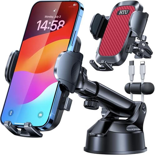 HTU 2026 Ultimate Best【True Military-Grade & Safety Cert】 Car Phone Holder - color: Red
