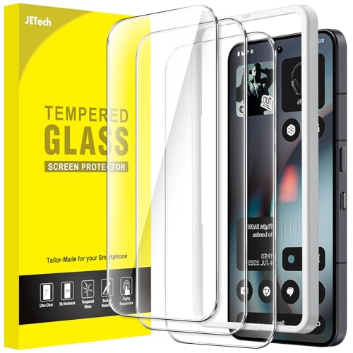 JETech Screen Protector for Nothing Phone 3, 3-Pack | 9H Tempered Glass, HD Clear, Anti-Scratch Protection, Easy Installation Tool - size: Nothing Phone 3