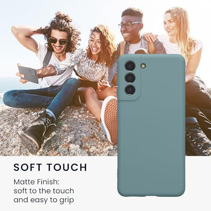kwmobile Case Compatible with Samsung Galaxy S21 Case - Protective Slim TPU Phone Cover - Soft Matte Finish - Arctic Night - color: Arctic Night, size: Galaxy S21