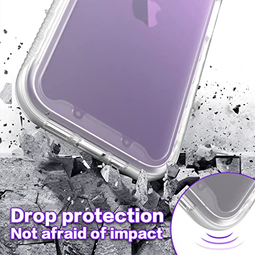 for iPhone 15 Case,Cover for iPhone 15 Not-Yellow for Women Girls,Hybrid 2 in 1 Lightweight Shockproof Heavy Duty Protection Shock Resistant Sturdy Slim Fit Cover for iPhone 15 6.1,Clear