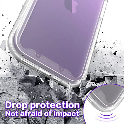 for iPhone 15 Case,Cover for iPhone 15 Not-Yellow for Women Girls,Hybrid 2 in 1 Lightweight Shockproof Heavy Duty Protection Shock Resistant Sturdy Slim Fit Cover for iPhone 15 6.1,Clear