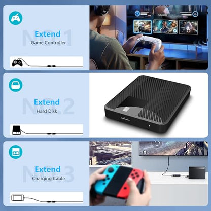 Long Distance USB C Extension Cable 3 Meter, 240W PD & 20Gbps Data Transfer, 4K@60Hz Nylon Braided Extender for Laptop, Monitor, Home Theater,Gaming Setup - size: 10ft/3m