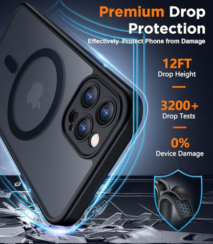 SPIDERCASE Magnetic for iPhone 12 Pro Max Case, Black - color: Black, size: Iphone 12 Pro Max 6.7"