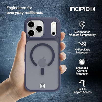 Incipio - Fog iPhone 17 Pro Max, Magsafe Compatible Phone Case, 10ft Drop Tested, Ultra Durable & Shock Absorbing, Scratch Resistant & Slim Profile (Navy) - color: Navy, size: iPhone 17 Pro Max