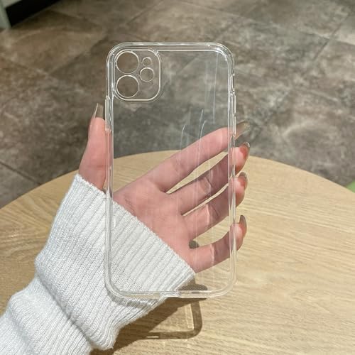 Clear Case for iPhone 12 Case.Soft Phone Cover Slim Light Full Protection Shockproof (Clear, for iPhone 12) - size: For iPhone 12