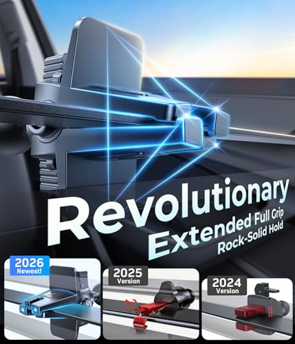 VICSEED 2026 Upgraded [86LBS Ultra-Powerful Suction] Car Phone Holder Mount - color: Black