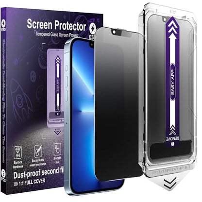 2-Pack Matte Privacy Screen Protector for iPhone 13/13 Pro/14/16e,Anti-Glare & 25°Anti-Spy,Anti-Reflection,Anti-Fingerprint,Auto Dust Removal,Easy Installation - size: iPhone 13/13 Pro/14/16e