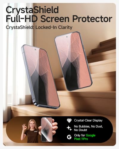 SMARTDEVIL 3 Pack Tempered Glass for Google Pixel 11 Pro Screen Protector - size: Pixel 11 Pro