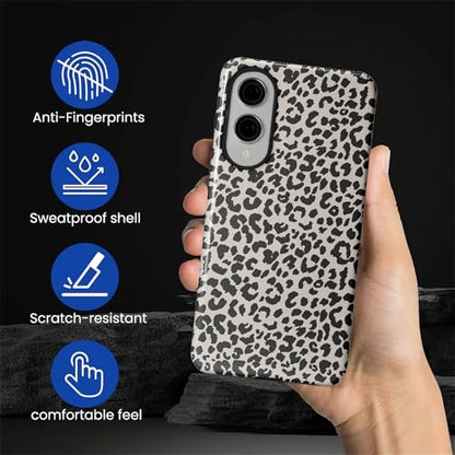 Case Compatible with Samsung Galaxy S25 Edge, Hybrid 2-Layer Hard Shell Protection Case, Shockproof Protective Tough Phone Cover, Animal Leopard Print - color: Animal Leopard Print, size: Samsung Galaxy S25 Edge