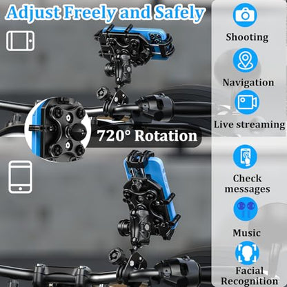 LOKTENWO Motorcycle Phone Mount with Vibration Dampener
