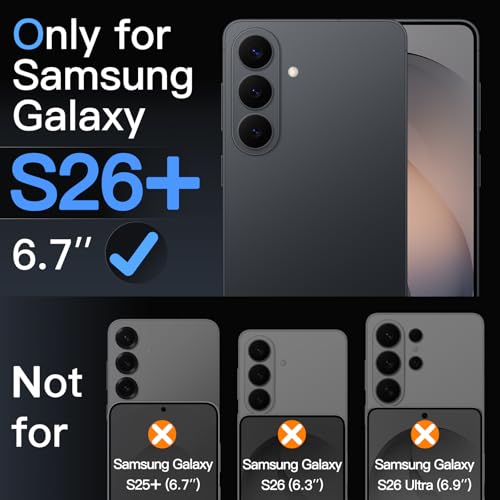 JETech Screen Protector for Samsung Galaxy S26 Plus, 3-Pack | 9H Tempered Glass, HD Clear, Anti-Scratch Protection, Easy Installation Tool - size: Galaxy S26 Plus