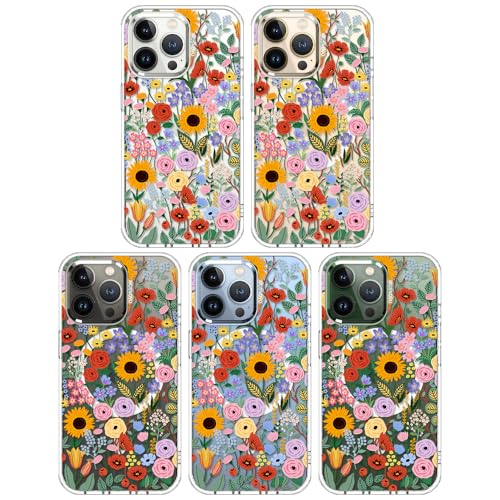 MOSNOVO Case for iPhone 13 Pro, [Compatible with Magsafe] [Buffertech 6.6ft Military-Grade Drop Protection] [Anti Peel Off Tech] Clear Phone Case Design - Blossom & Bloom - color: Blossom & Bloom, size: iPhone 13 Pro