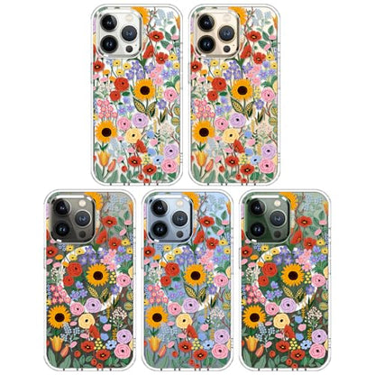 MOSNOVO Case for iPhone 13 Pro, [Compatible with Magsafe] [Buffertech 6.6ft Military-Grade Drop Protection] [Anti Peel Off Tech] Clear Phone Case Design - Blossom & Bloom - color: Blossom & Bloom, size: iPhone 13 Pro