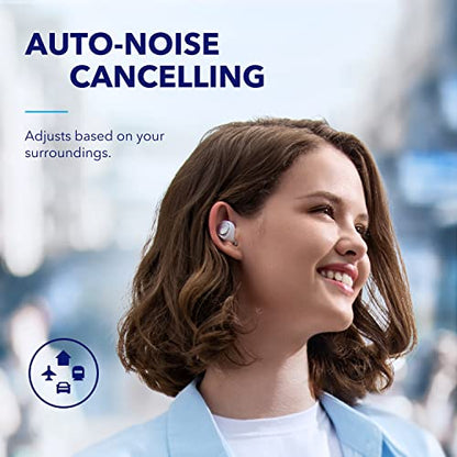 Soundcore by Anker Space A40 Adaptive Active Noise Cancelling Earbuds - color: White