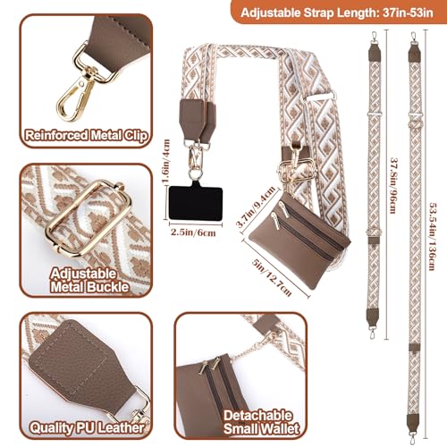XANGNIER Clip and Go Strap for Phone with Wallet Crossbody,Multicolor 5 - color: Multicolor 5