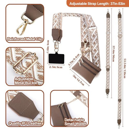 XANGNIER Clip and Go Strap for Phone with Wallet Crossbody,Multicolor 5 - color: Multicolor 5