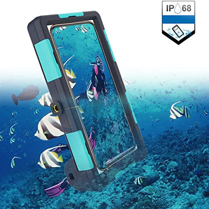 2026 Waterproof Snorkeling Phone Case, Underwater Phone Case for iPhone 17/16/15/14/13 Pro Max Plus,Galaxy S10-S25 Plus/Ultra, A21-A56 [50ft/15m] Photo&Video Cover for iPhone Samsung
