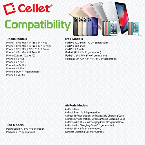 Celle Heavy-Duty Nylon Braided Lightning Cable – 10FT (Apple MFi Certified)