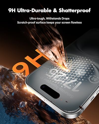 UNBREAKcable Privacy Screen Protector for iPhone 16 Plus - 3 Pack - size: iPhone 16 Plus