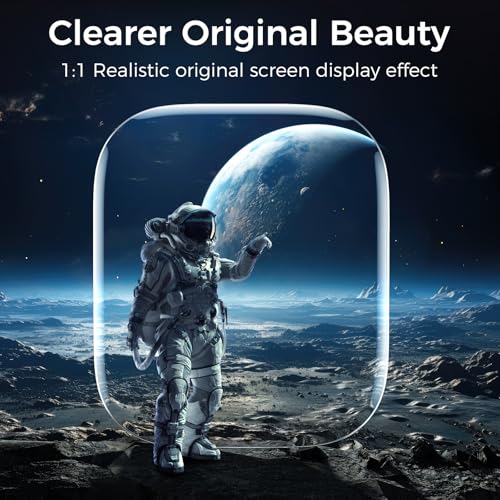 UV Tempered Glass Screen Protector for Apple Watch Series 11/10 46mm,Tempered Glass Curved Full Coverage Watch Screen Protector, Bubble Free for iWatch 11/10 46mm (3 Pack) - size: 46mm for 10/11 Series