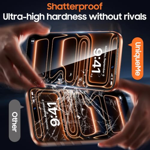 UniqueMe 360° Privacy Screen Protector for iPhone 17 Pro Max - 6.9 inch - size: 17 Pro Max 6.9 inch