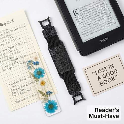 Secure Hand Strap for Kindle and Tablet High Elasticity Lightweight Finger Grip Holder for 6-8" Kindle Tablet E-Book Phone (A) - color: Style A