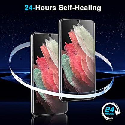 3 Pack Screen Protector for Samsung Galaxy S21 Ultra [Not Glass], Support Fingerprint Unlock Flexible TPU Film, Touch Sensitive, Anti-Scratch, Full Coverage - size: Samsung Galaxy S21 Ultra