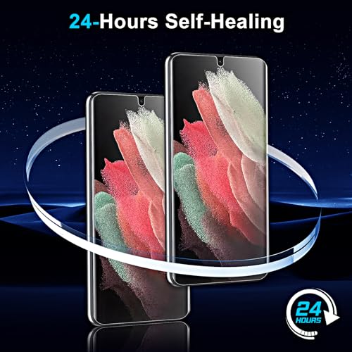 3 Pack Screen Protector for Samsung Galaxy S21 Ultra [Not Glass], Support Fingerprint Unlock Flexible TPU Film, Touch Sensitive, Anti-Scratch, Full Coverage - size: Samsung Galaxy S21 Ultra