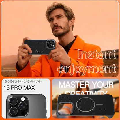 Phone Case Crafted for iPhone 15 Pro Max,Black - color: Black-2, size: iPhone 15 Pro Max