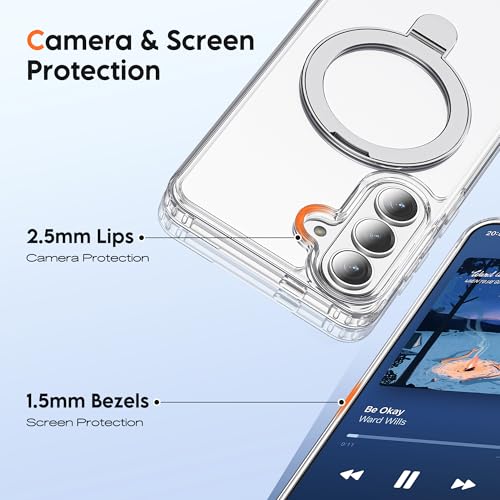 Clear Case for Samsung Galaxy S26 with Stand 6.3",Clear - color: Clear, size: Samsung Galaxy S26