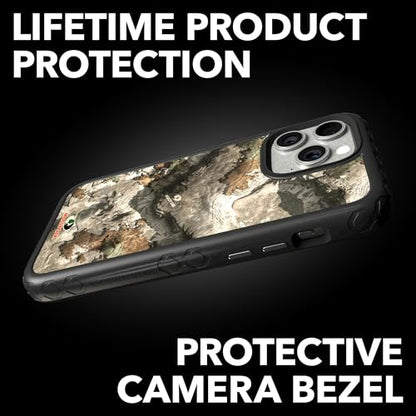 Mossy Oak | Terra Gila | Dual-Layer Case in Onyx Black Designed for iPhone 13 Pro Shock & Drop Proof - Durable | As Seen on Shark Tank - color: Terra Gila | Onyx Black, size: Apple iPhone 13 Pro