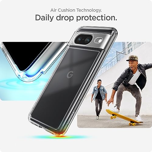 Spigen Ultra Hybrid for Pixel 8 Case, Crystal Clear - color: Clear, size: Pixel 8