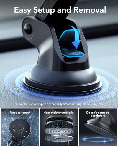 ESR for MagSafe Car Mount, Car Phone Holder for iPhone 18 Pro Max/Duo/17-12