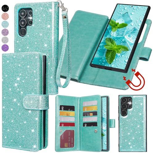 Varikke for Galaxy S25 Ultra Wallet Case Magnetic Detachable, Mint Green - color: Mint, size: Galaxy S25 Ultra 6.9"