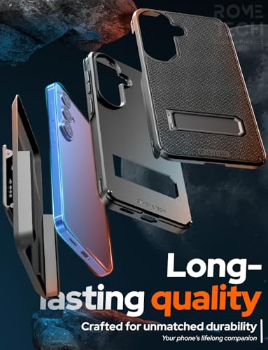 Designed for Samsung Galaxy S26 Case with Belt Clip Holster | Rugged Cover with Strong Magnet & Kickstand Heavy Duty Combo - Black - color: Black