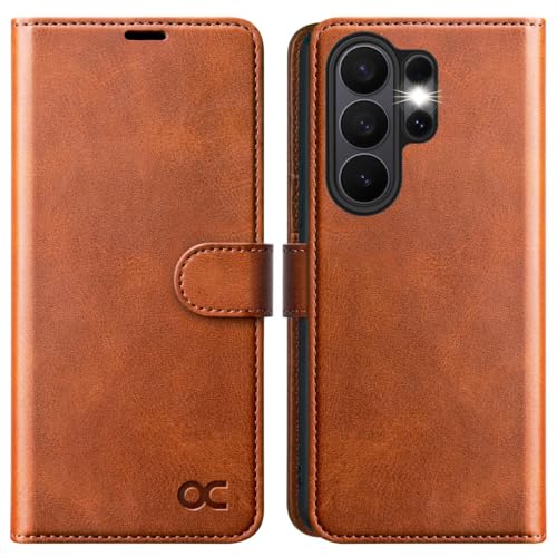 OCASE for Samsung Galaxy S26 Ultra Wallet Case, Card Holder, Dark Brown | RFID Blocking, Kickstand, Magnetic Closure, PU Leather Flip Folio, Shockproof TPU Shell, Protective Phone Cover (6.9") 2026 - color: Brown, size: Samsung Galaxy S26 Ultra