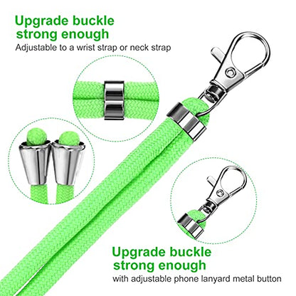 Weewooday 4 Pcs Phone Lanyard Crossbody Phone Strap, Green Color Series - color: Green Color Series