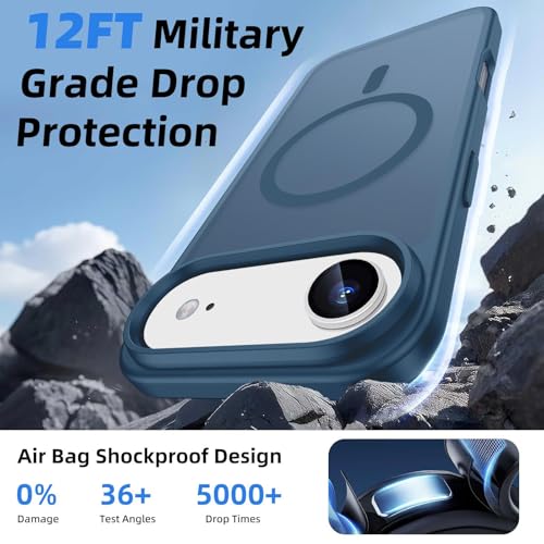 Magnetic for iPhone Air Wallet Case, Deep Blue - color: Deep Blue, size: iPhone Air