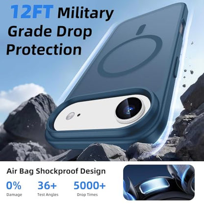 Magnetic for iPhone Air Wallet Case, Deep Blue - color: Deep Blue, size: iPhone Air