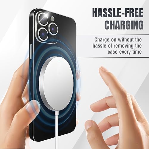 2Pcs Skin Wrap Compatible for iPhone 15 Pro – Slim Decal Vinyl Protective Film for Sides & Back – Sleek Fit, Premium Look – Compatible with All iPhone 15 Pro Cases - Black - color: Black