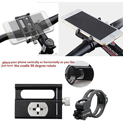 GUB Universal Phone Mount, Adjustable, Compatible with iPhone 8 Plus and Other Smartphones, Black with Band - color: black with band