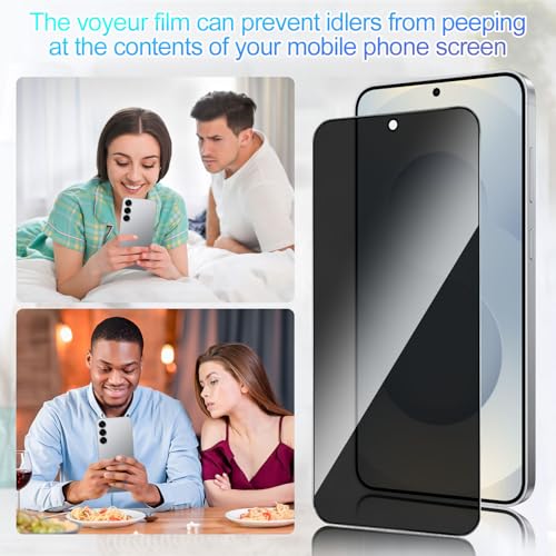 2 Pack Privacy Screen Protector for Samsung Galaxy S25