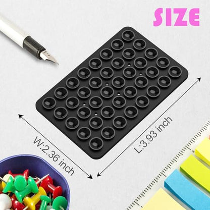 Double Sided Silicone Suction Phone Holder Mount, Silicon Accessory for iPhone and Android, Hands-Free Mirror Shower Phone Holder, TikTok Videos and Selfies (Combo G) - color: Combo G