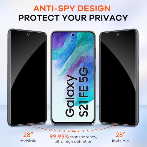 3+3 for Samsung Galaxy S21 FE 5G Privacy Screen Protector Camera Protector - size: Galaxy S21 FE Privacy
