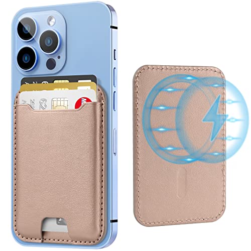 TopMade for MagSafe Wallet, Strongest Magnetic Phone Wallet, 4 Cards Holder - color: Gold