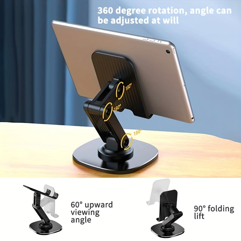 2 Pack Adjustable Phone Stand, Black + White