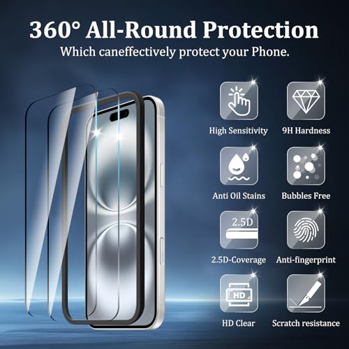 2 Pack Screen Protector for iPhone 17 - size: iPhone 17 2PCS