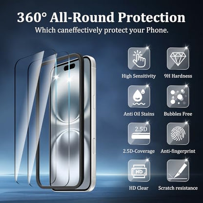 2 Pack Screen Protector for iPhone 17 - size: iPhone 17 2PCS